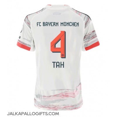 Bayern Munich Jonathan Tah #4 Vieraspaita Naiset 2025-26 Lyhythihainen Bayern Munich Jonathan Tah #4 Vieraspaita Naiset 2025-26 Lyhythihainen